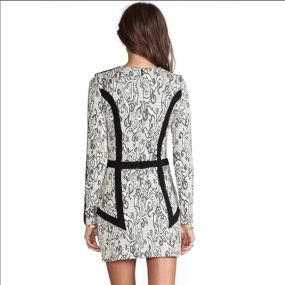 Parker by Revolve Wool Blend Long Sleeve Blanche Sheathe Dress Size Large - Picture 3 of 12